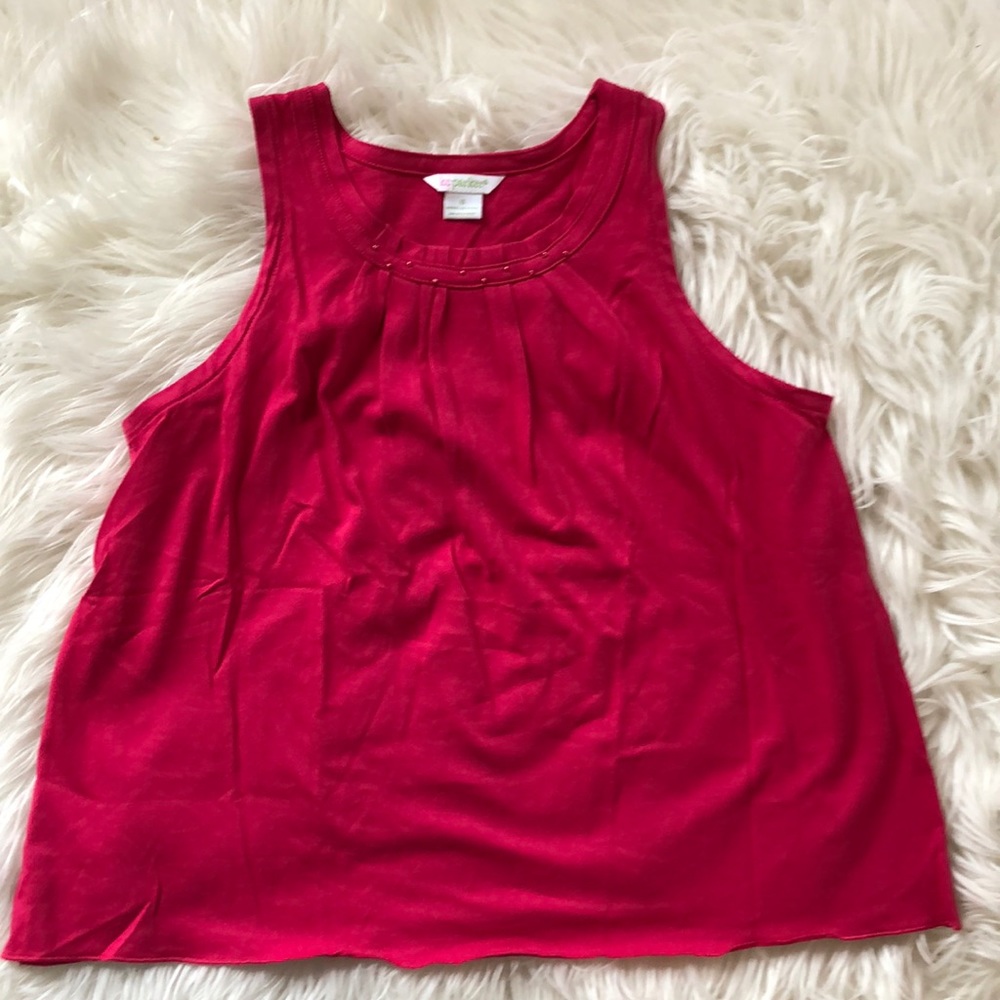 Kc Parker seed bead embellished tank
